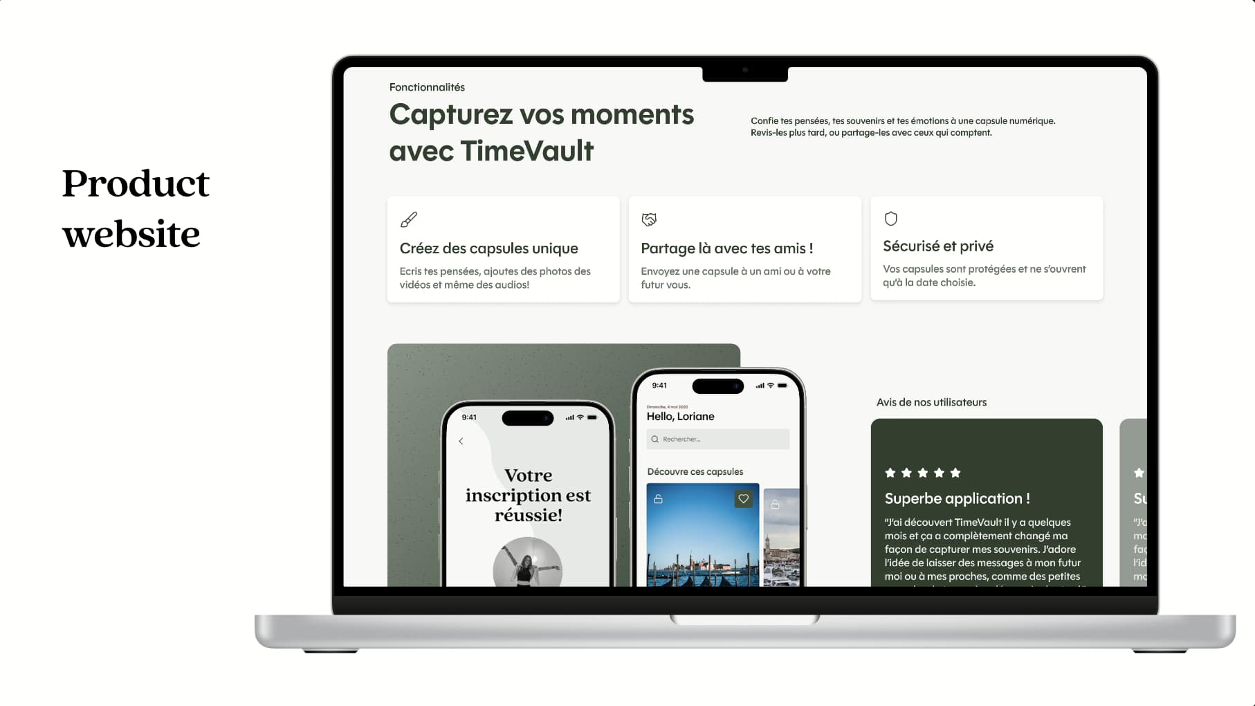 product website
